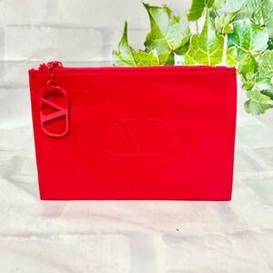Valentino Vibrant Red Novelty Cometic Women’s Pouch✨